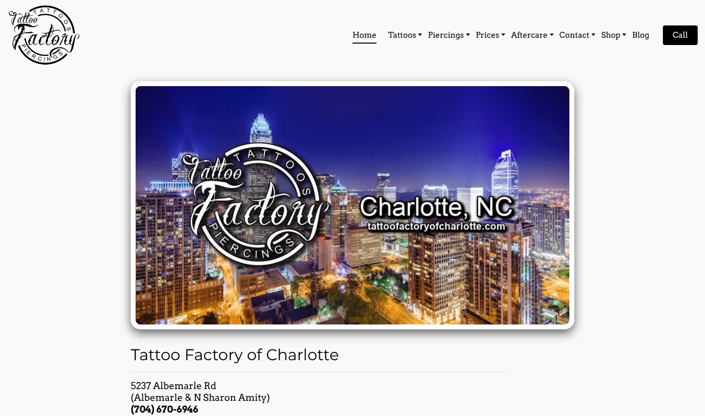 Tattoo Factory of Charlotte Tattoo Factory of Charlotte screenshot 1