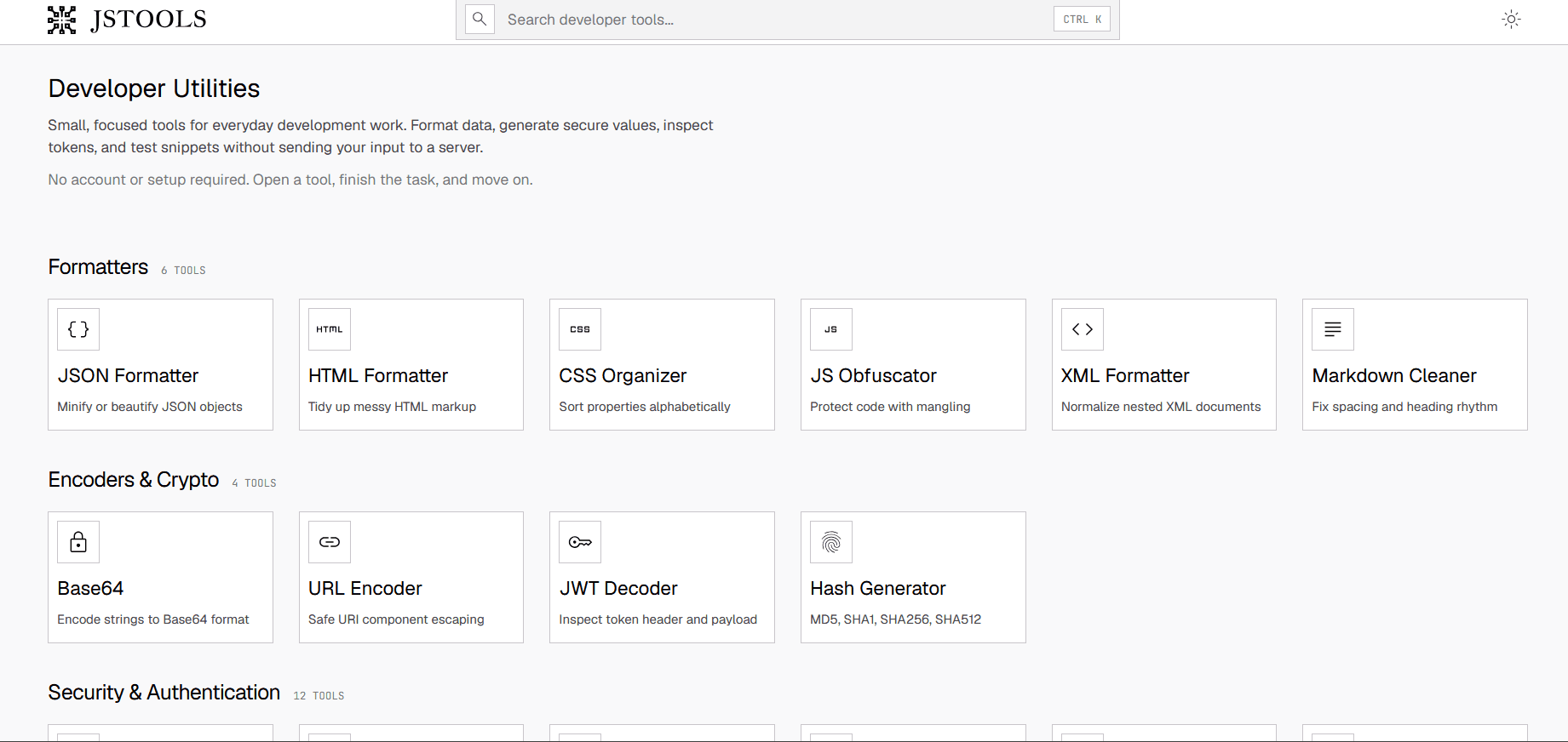 JavaScript Tools JavaScript Tools screenshot 1