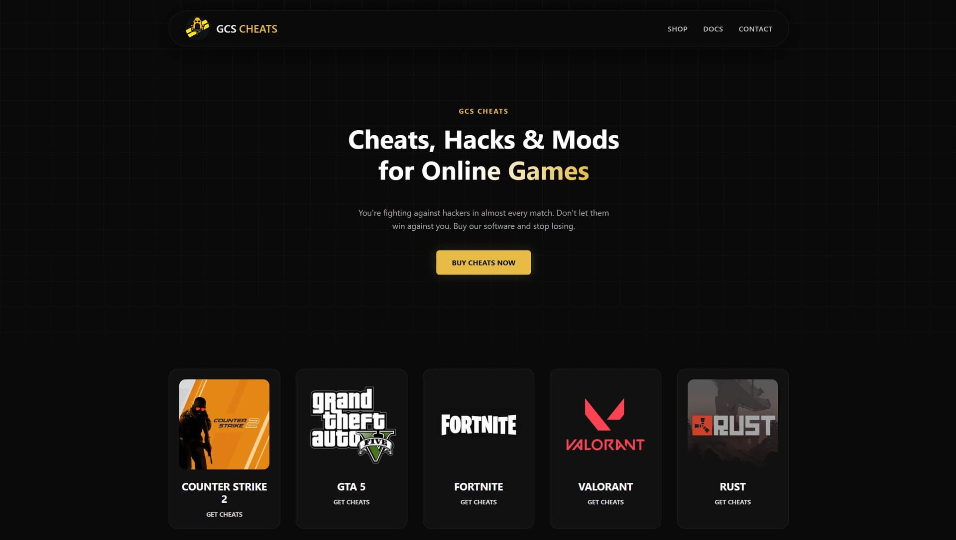 GCS Cheats GCS Cheats screenshot 1
