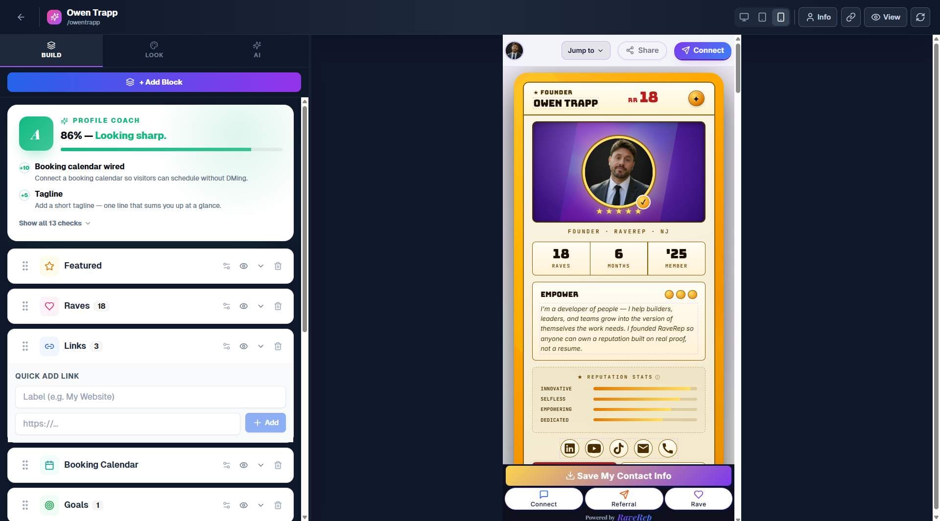 RaveRep RaveRep screenshot 1