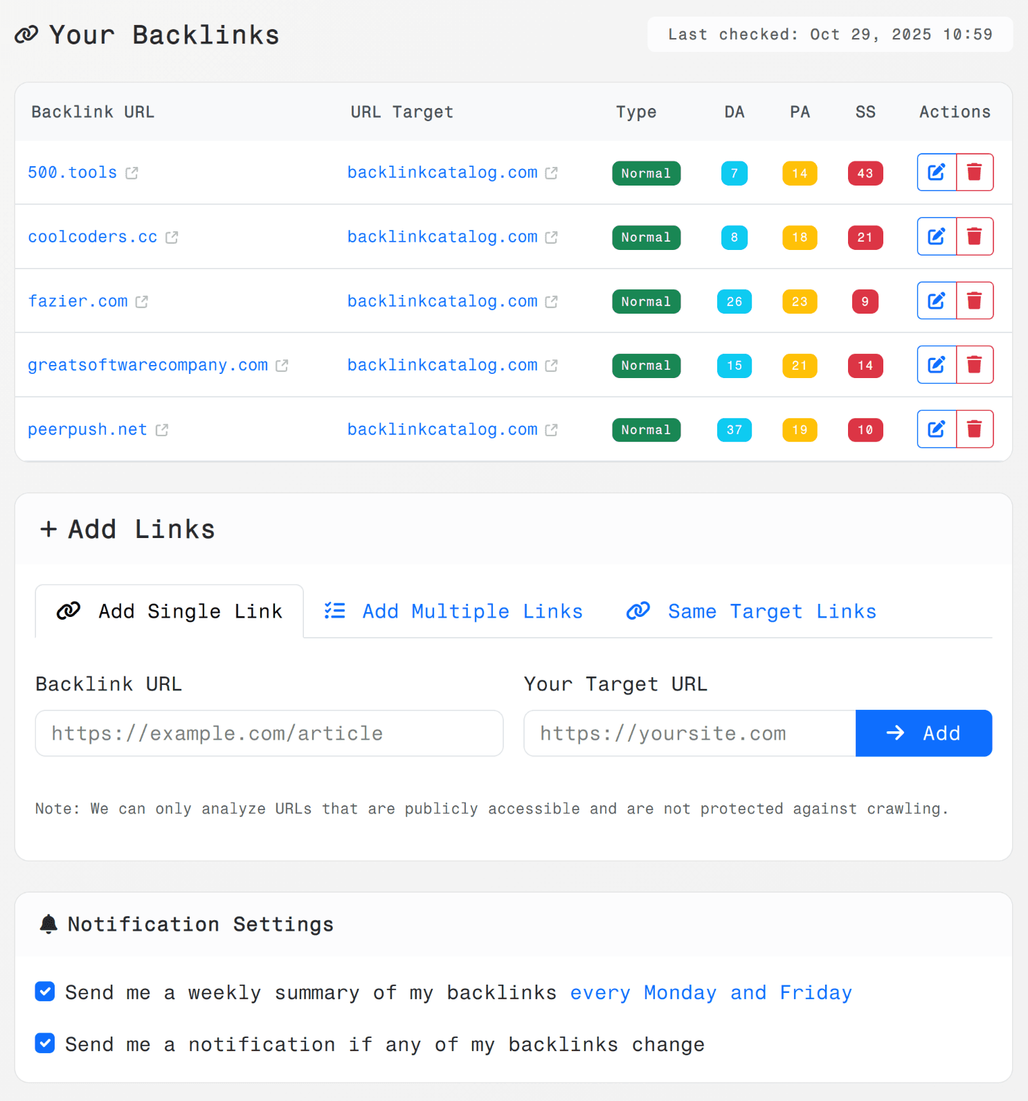 Backlink Catalog Backlink Catalog screenshot 1