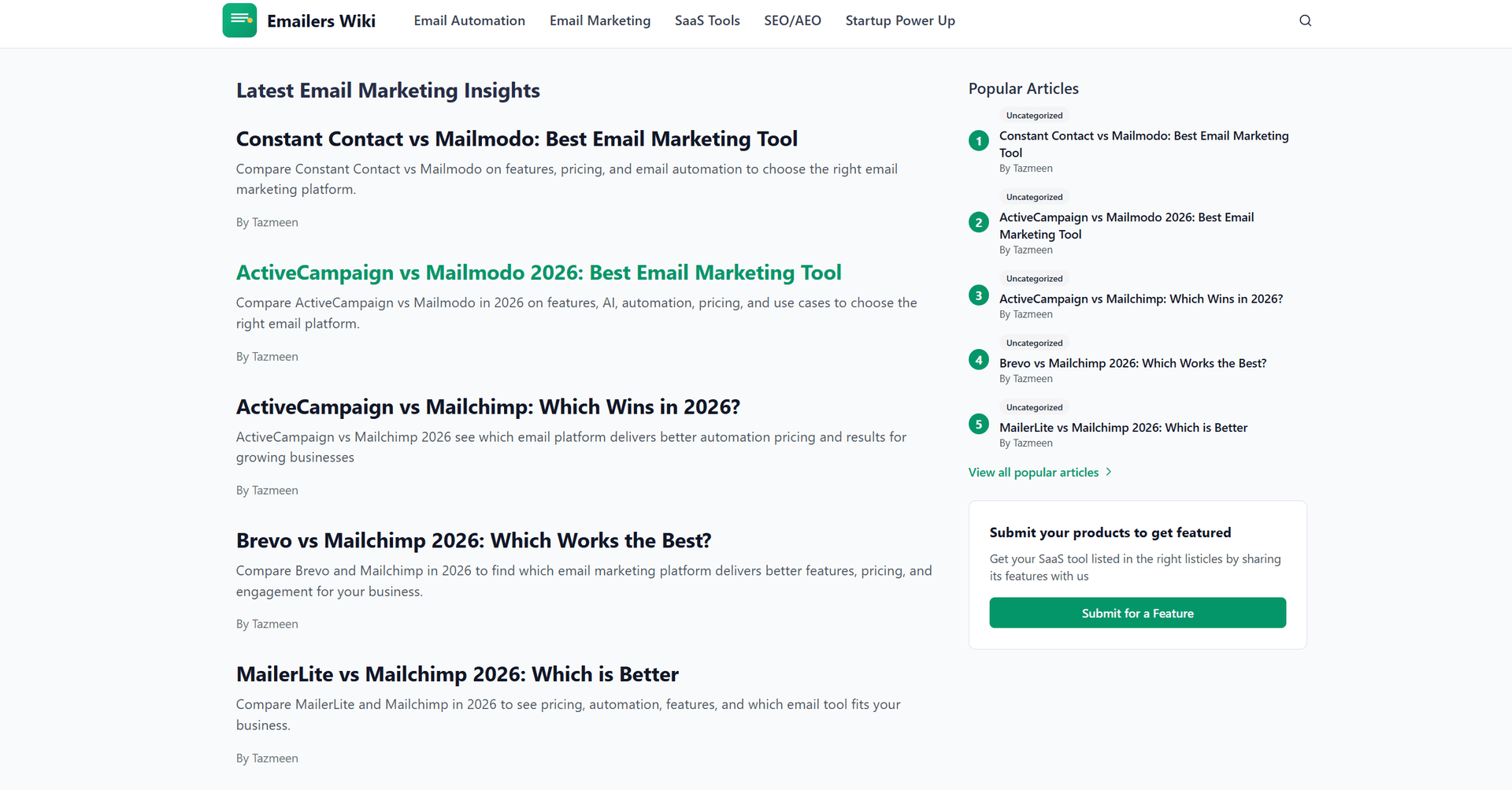 Emailers Wiki Emailers Wiki screenshot 1