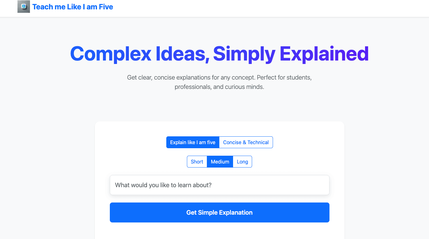 Teach me concepts easily Teach me concepts easily screenshot 1