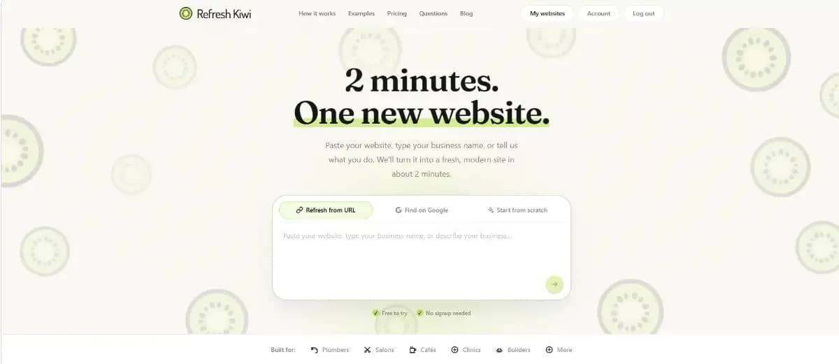 Refresh Kiwi Refresh Kiwi screenshot 1