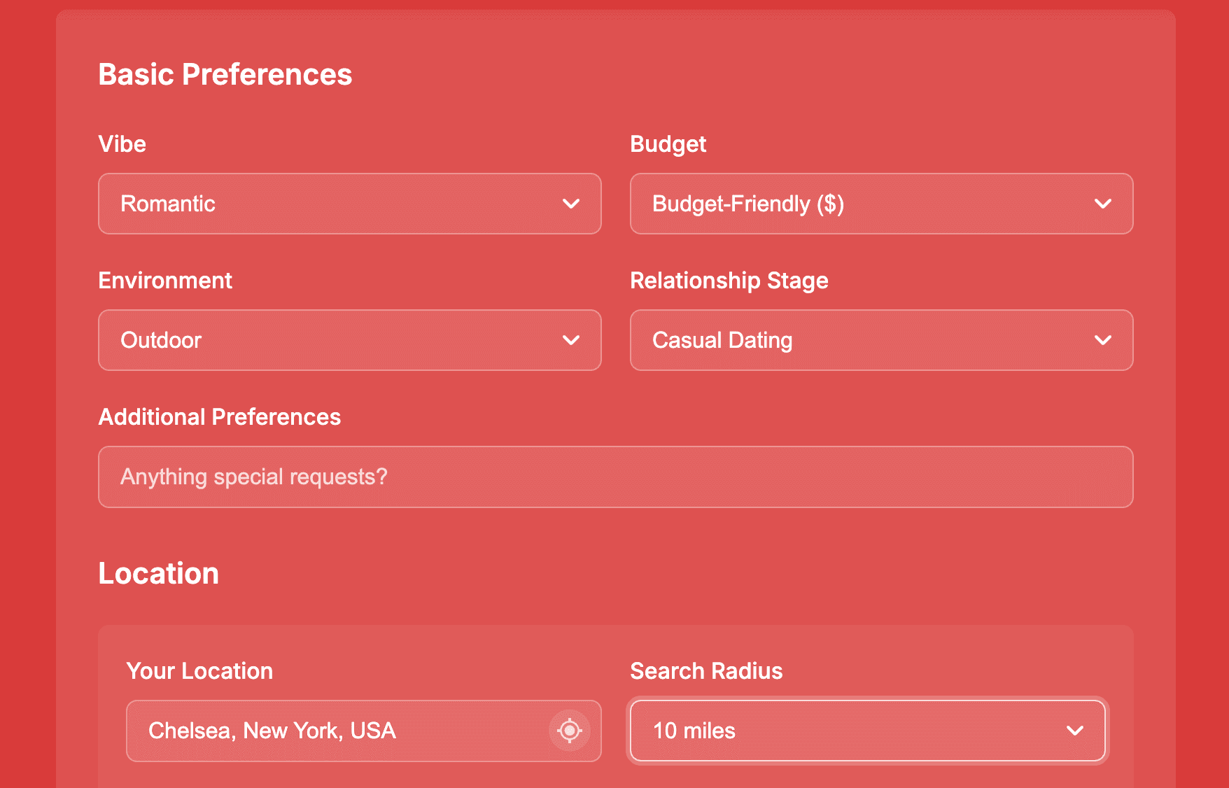 Date Idea Generator Date Idea Generator screenshot 1