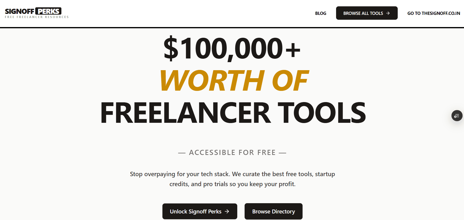 freelance perks freelance perks screenshot 1