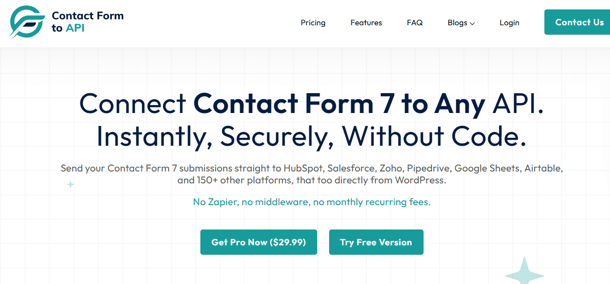 Contact Form To API Contact Form To API screenshot 1
