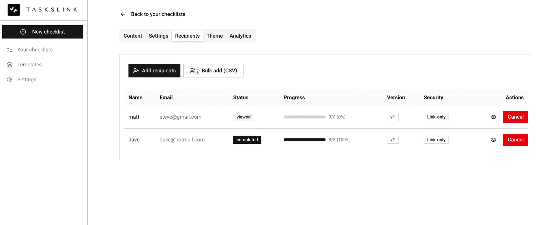 TasksLink TasksLink screenshot 1