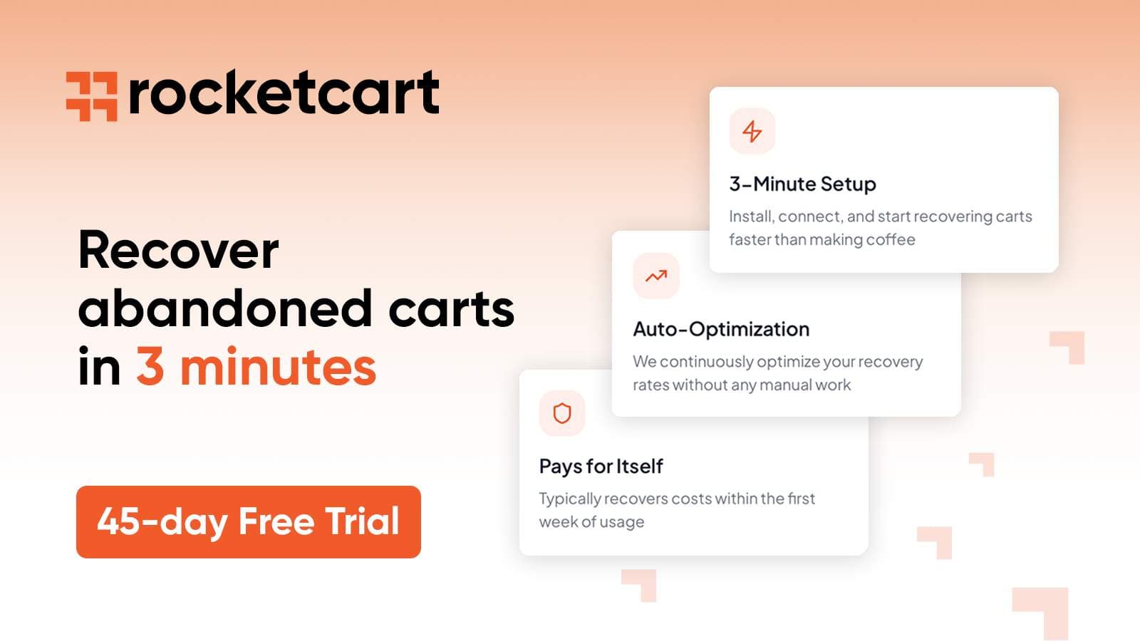 RocketCart - Abandoned Cart Recovery RocketCart - Abandoned Cart Recovery screenshot 1