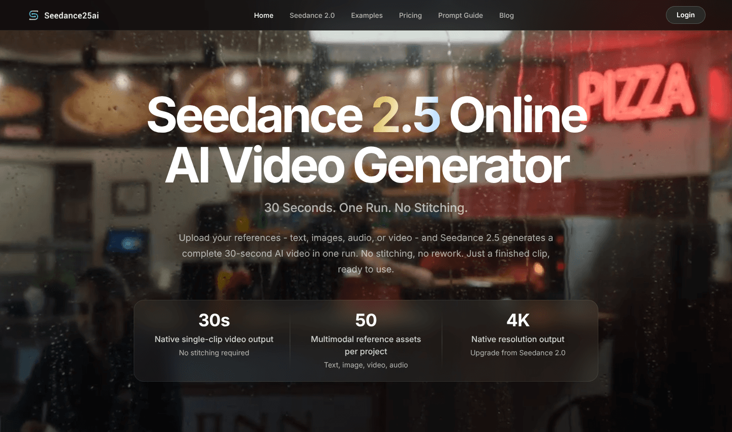 Seedance 2.5 – 30-Second AI Video Generator Online Seedance 2.5 – 30-Second AI Video Generator Online screenshot 1