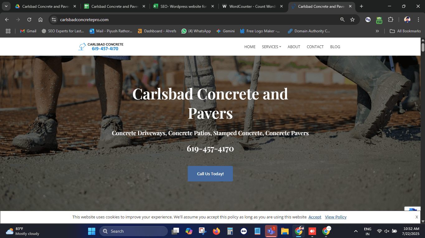 Carlsbad Concrete and Pavers Carlsbad Concrete and Pavers screenshot 1
