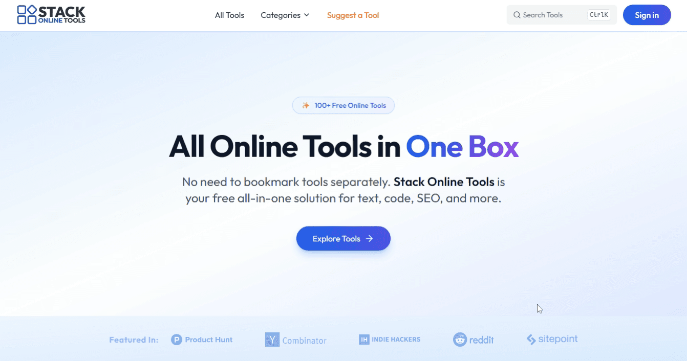 Stack Online Tools Stack Online Tools screenshot 1