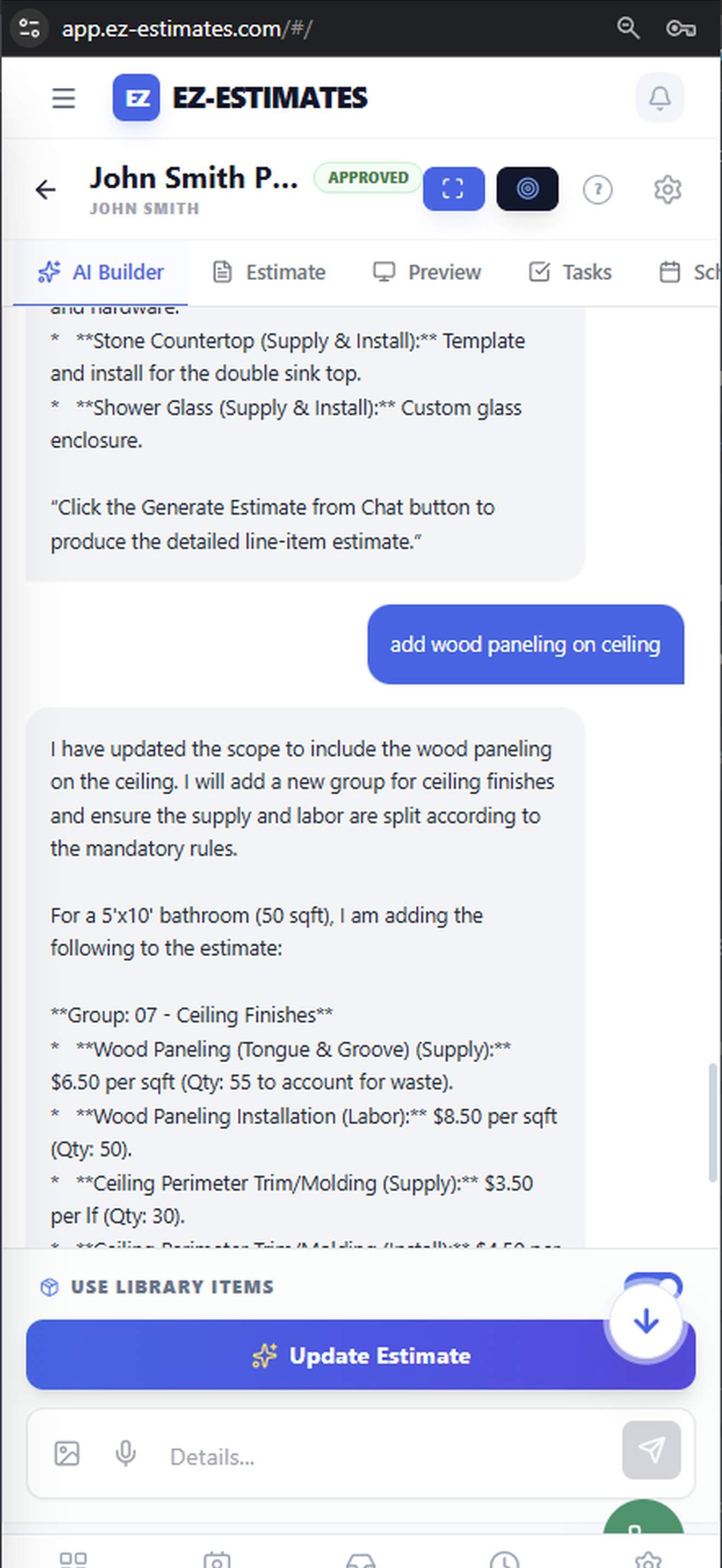 EZ-Estimates EZ-Estimates screenshot 1
