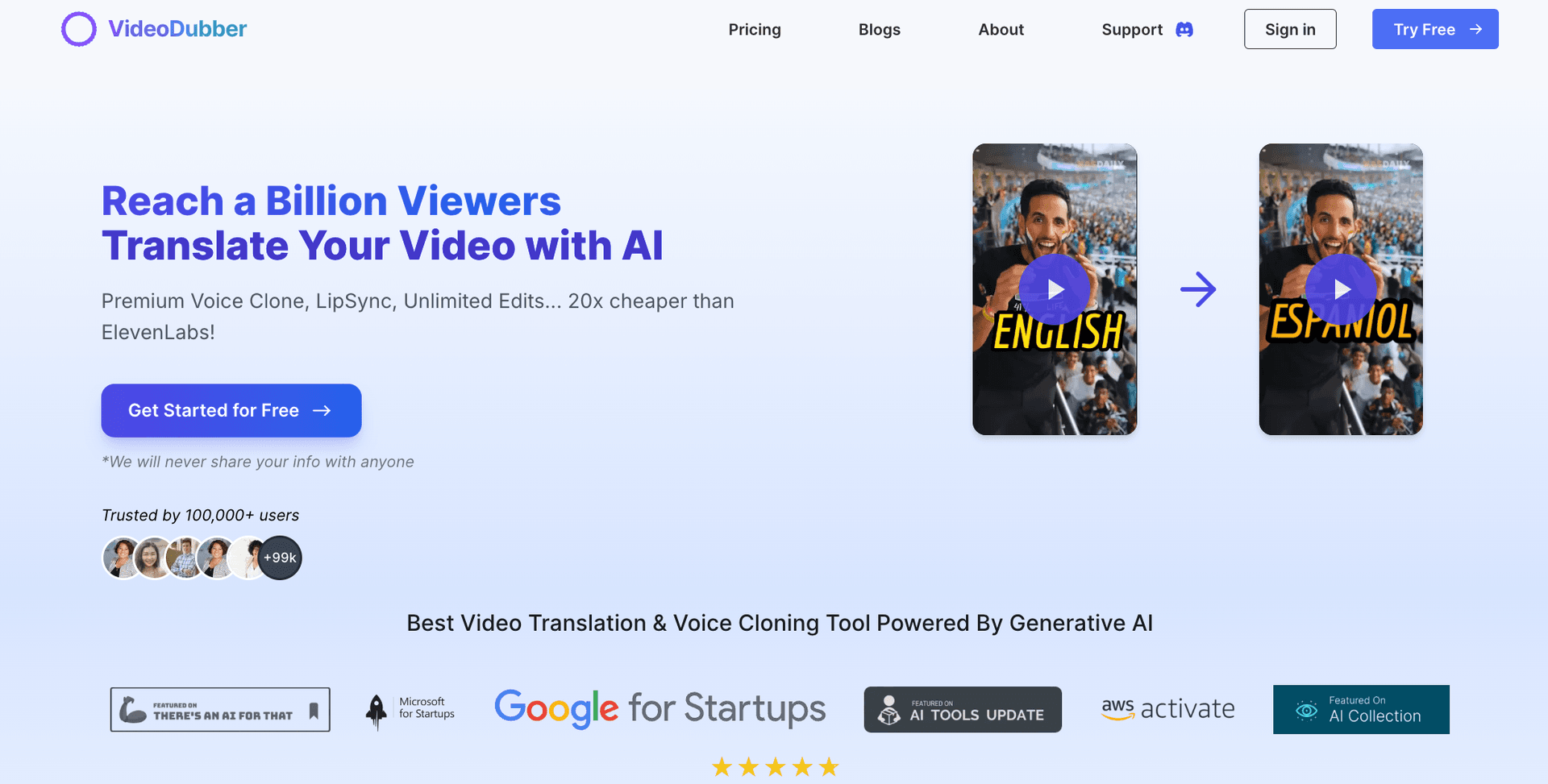 VideoDubber Video Translator VideoDubber Video Translator screenshot 1