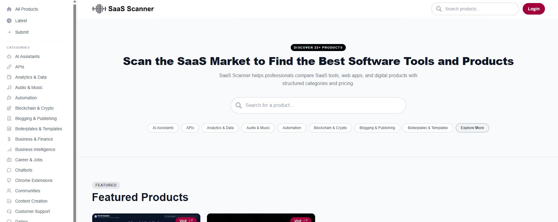 SaaS Scanner SaaS Scanner screenshot 1