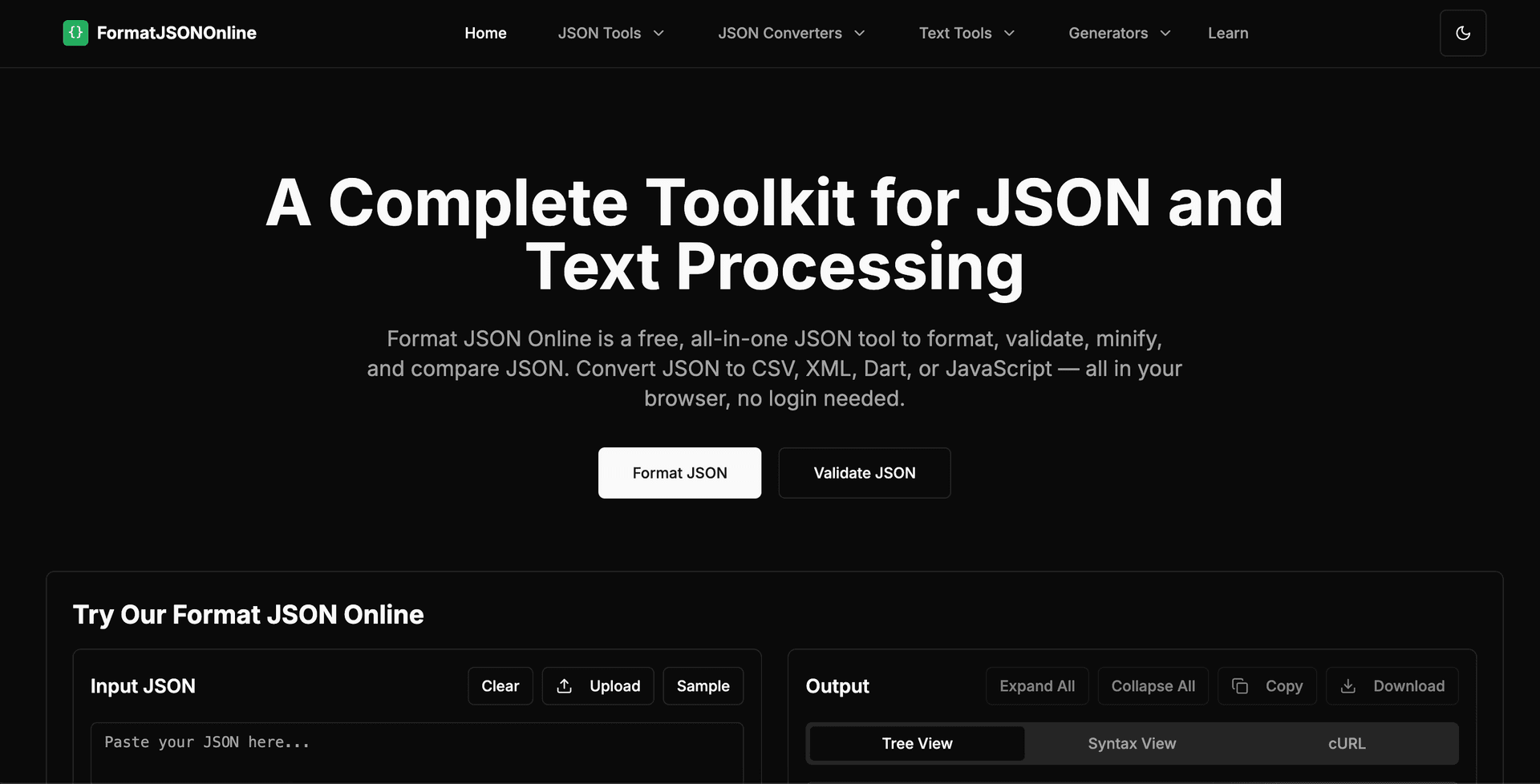 Format JSON Online Format JSON Online screenshot 1