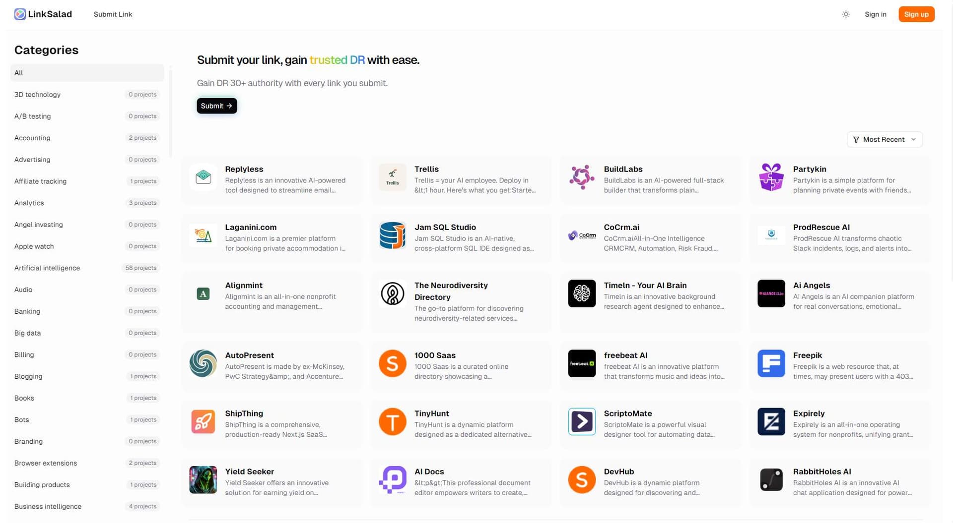 LinkSalad LinkSalad screenshot 1