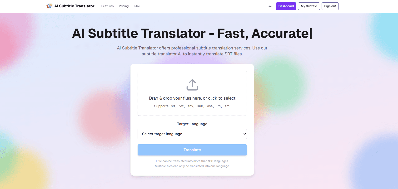 AI Subtitle Translator AI Subtitle Translator screenshot 1