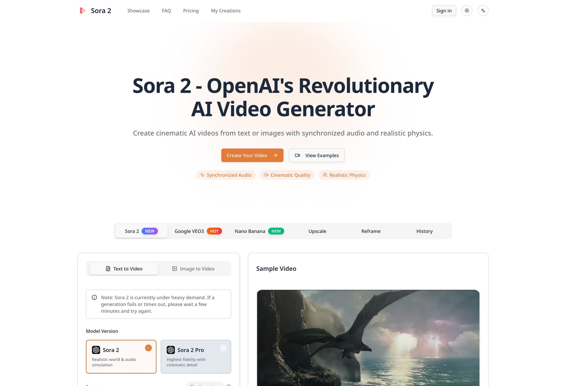 Sora - Cinematic Video AI | Complex Camera Motion Sora - Cinematic Video AI | Complex Camera Motion screenshot 1