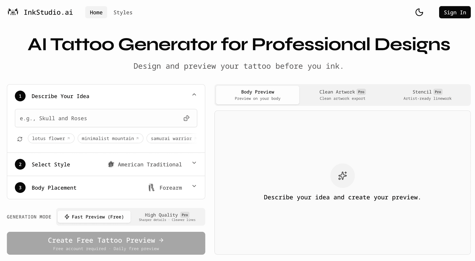 InkStudio.ai InkStudio.ai screenshot 1