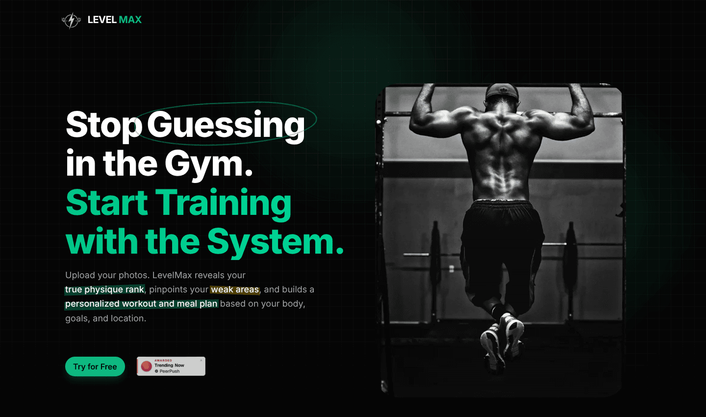 LevelMax | Physique Transformation & Workout Plans LevelMax | Physique Transformation & Workout Plans screenshot 1