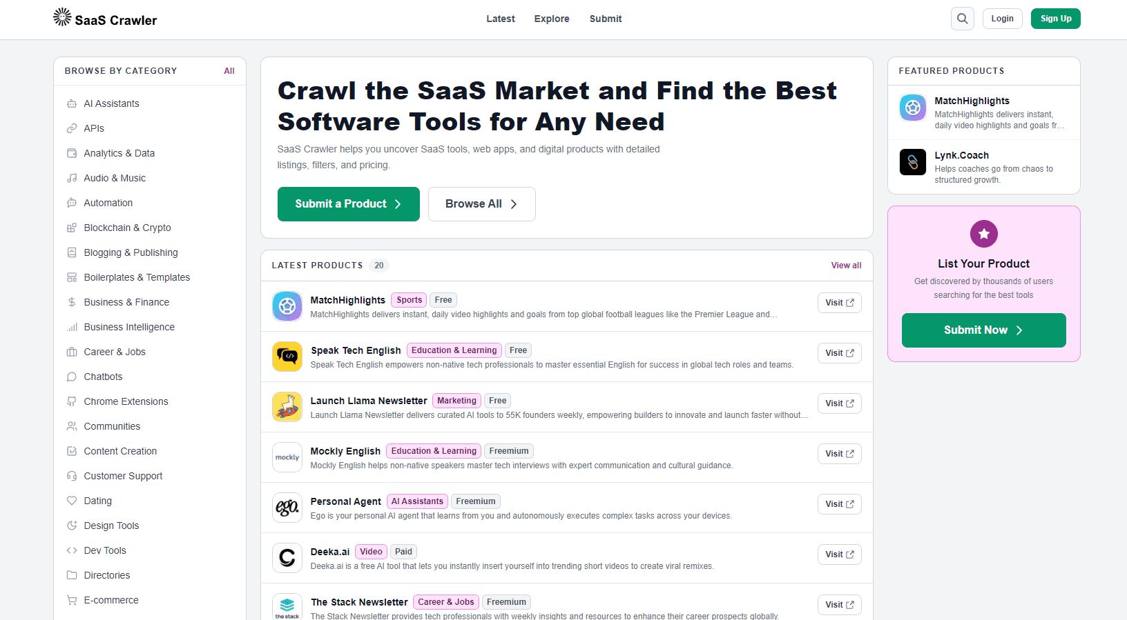 SaaS Crawler SaaS Crawler screenshot 1