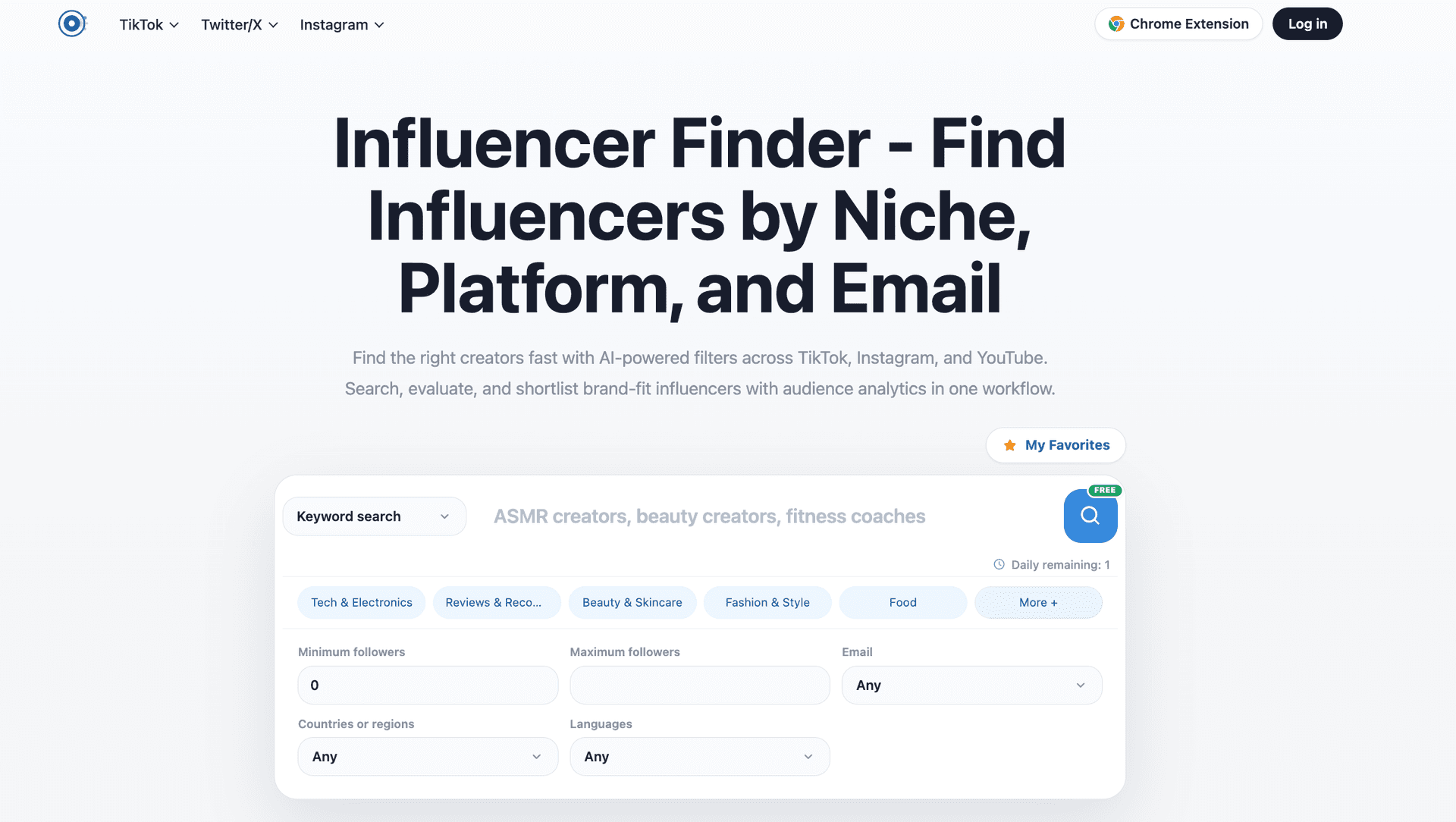 Influencer Finder Influencer Finder screenshot 1
