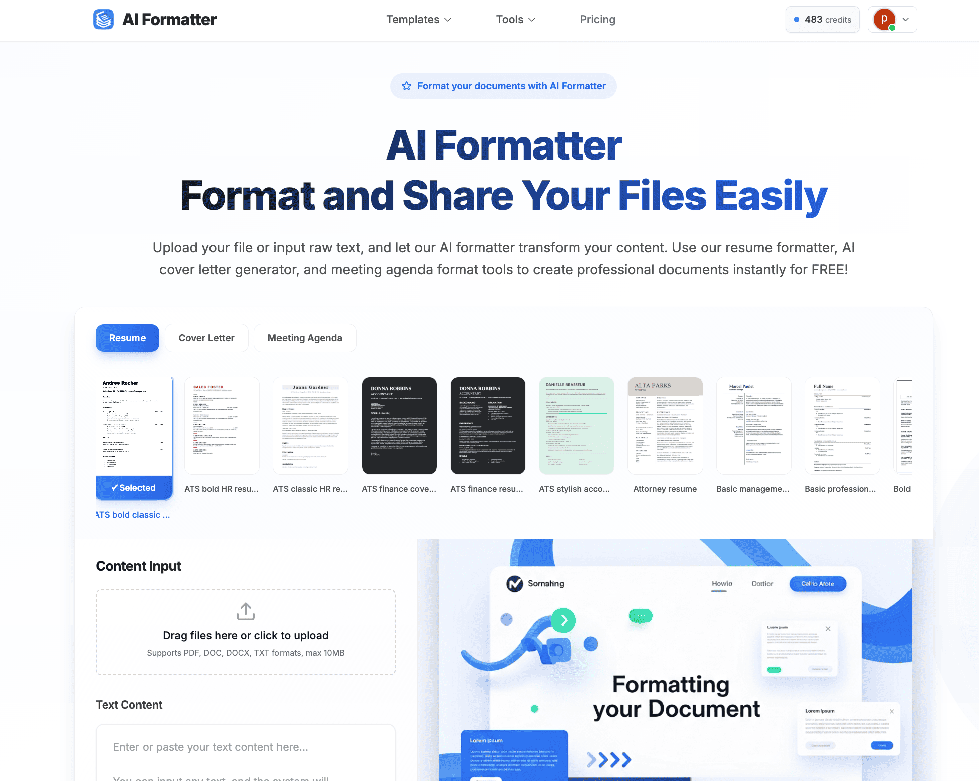AI Formatter AI Formatter screenshot 1