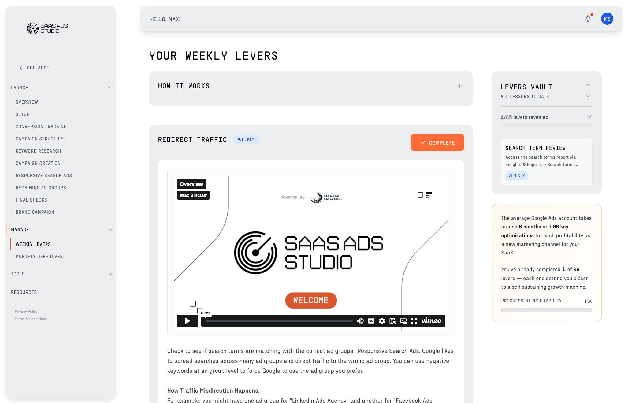 The SaaS Ads Studio The SaaS Ads Studio screenshot 1