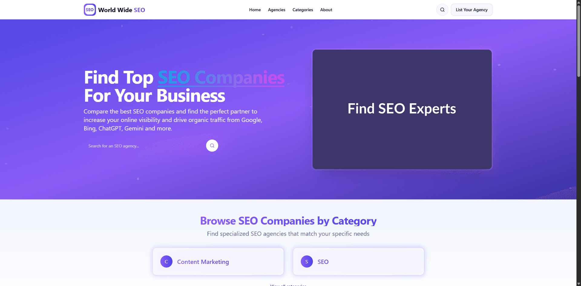 World Wide SEO World Wide SEO screenshot 1
