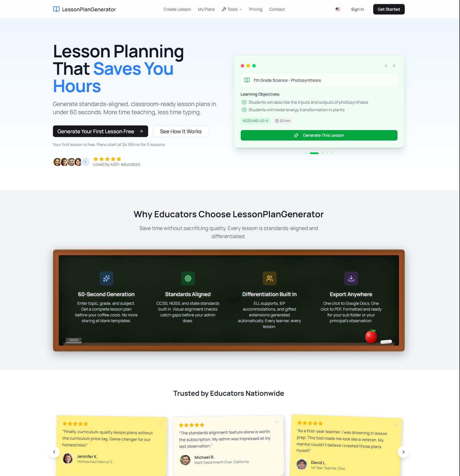 LessonPlanGenerator LessonPlanGenerator screenshot 1