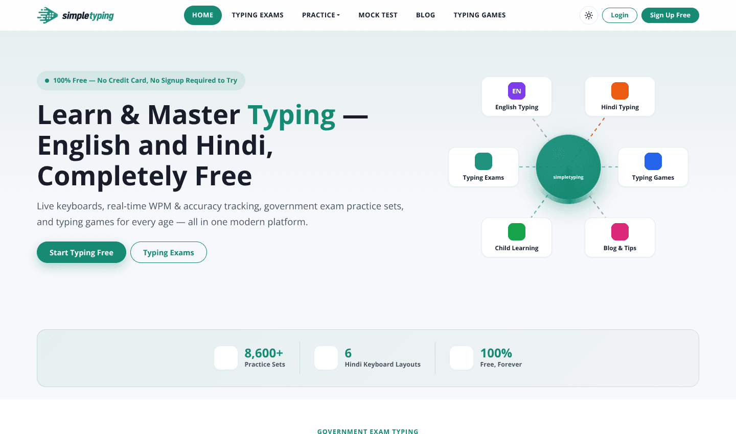 Simple Typing Simple Typing screenshot 1