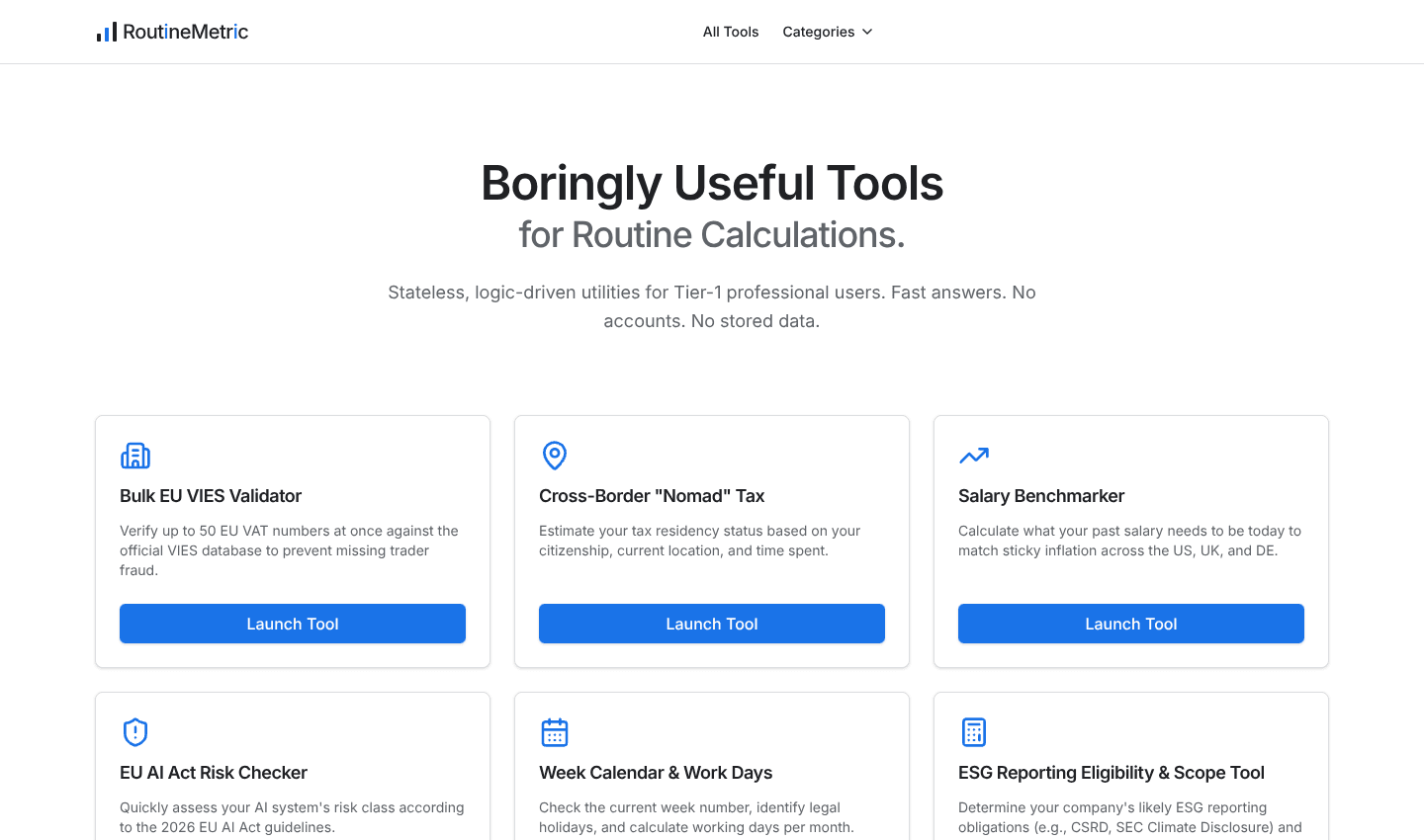 RoutineMetric - Boringly Useful Tools RoutineMetric - Boringly Useful Tools screenshot 1