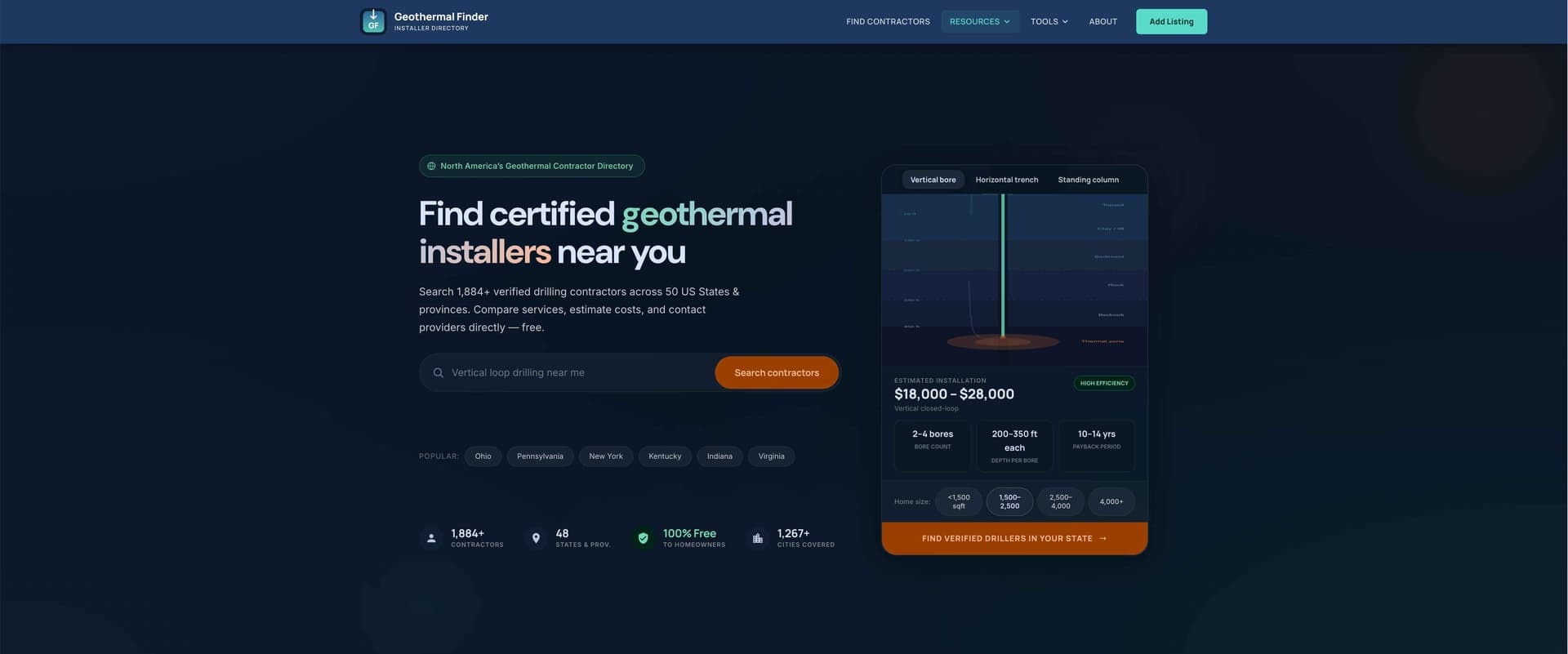 GeothermalFinder.com GeothermalFinder.com screenshot 1