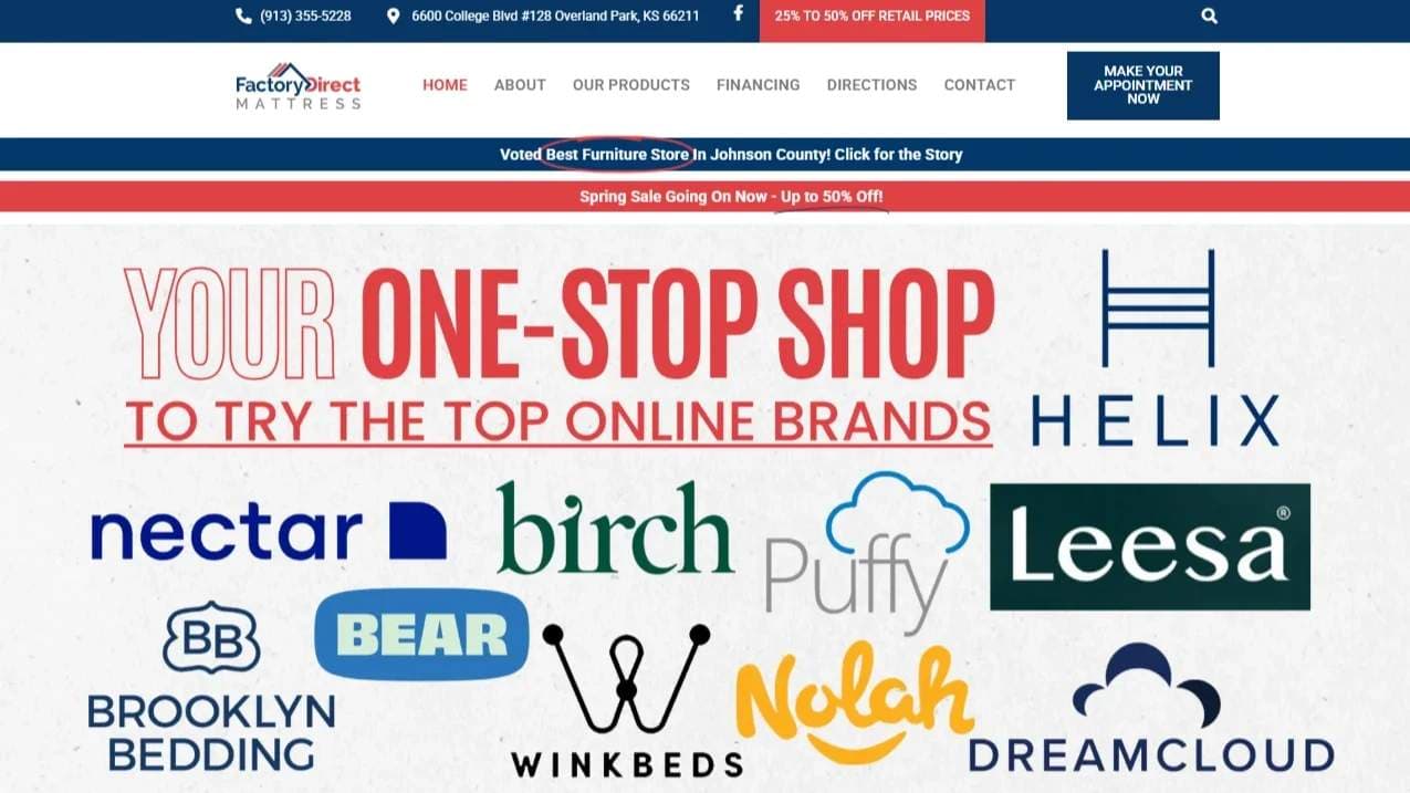 Factory Direct Mattress of OP Factory Direct Mattress of OP screenshot 1