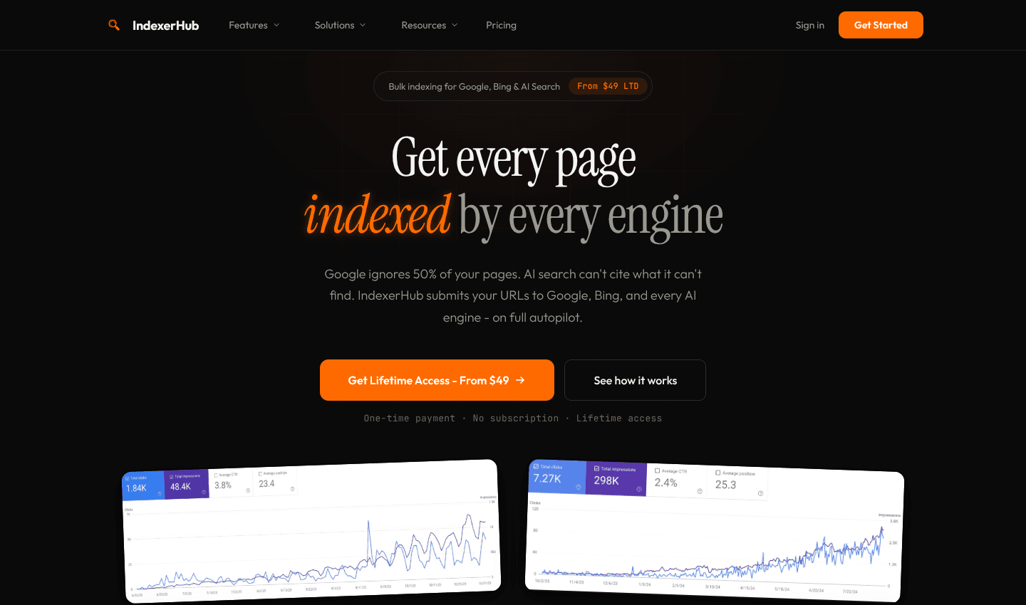 IndexerHub | Technical URL Indexing Workflows IndexerHub | Technical URL Indexing Workflows screenshot 1