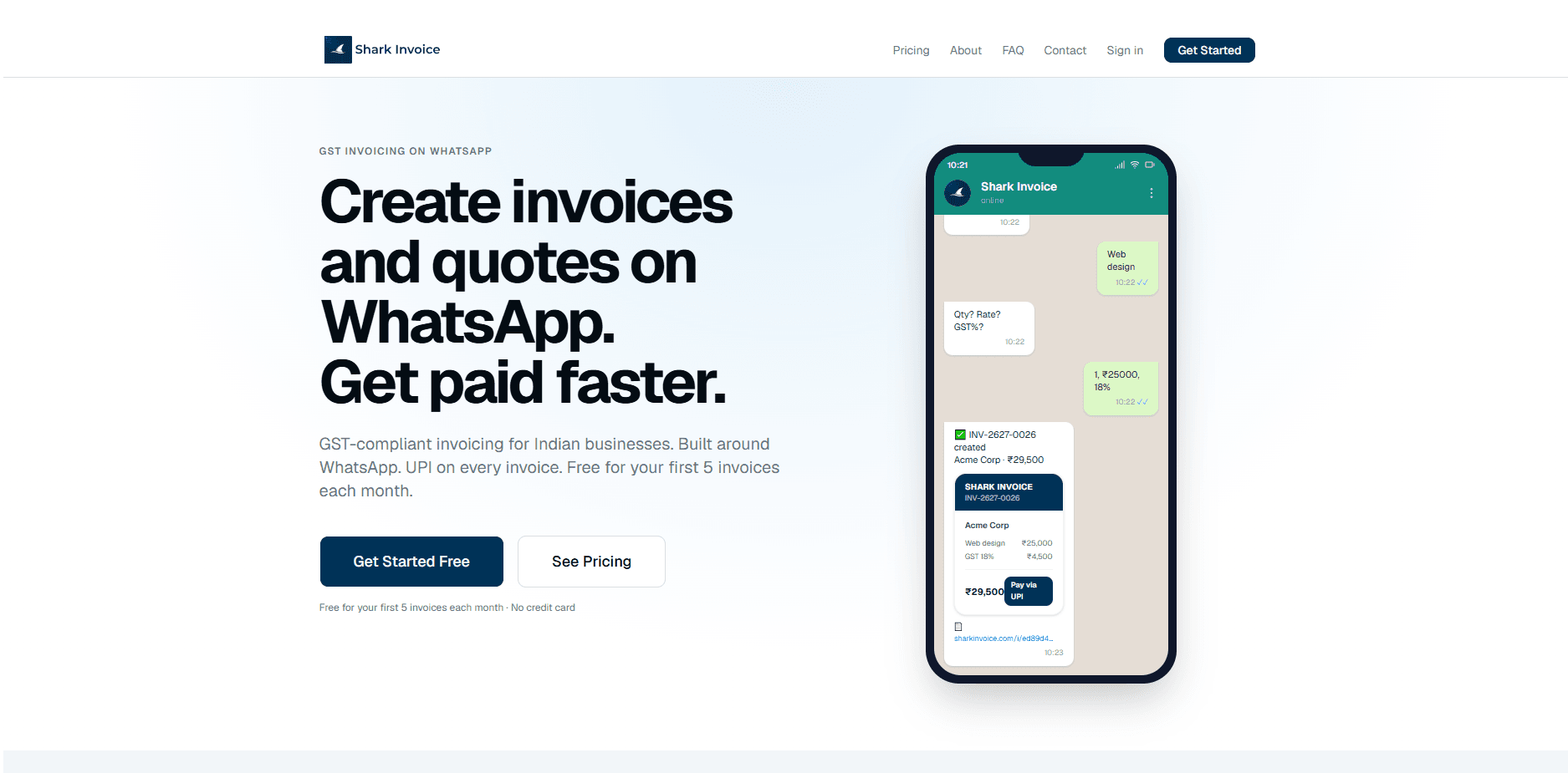 Shark Invoice Shark Invoice screenshot 1