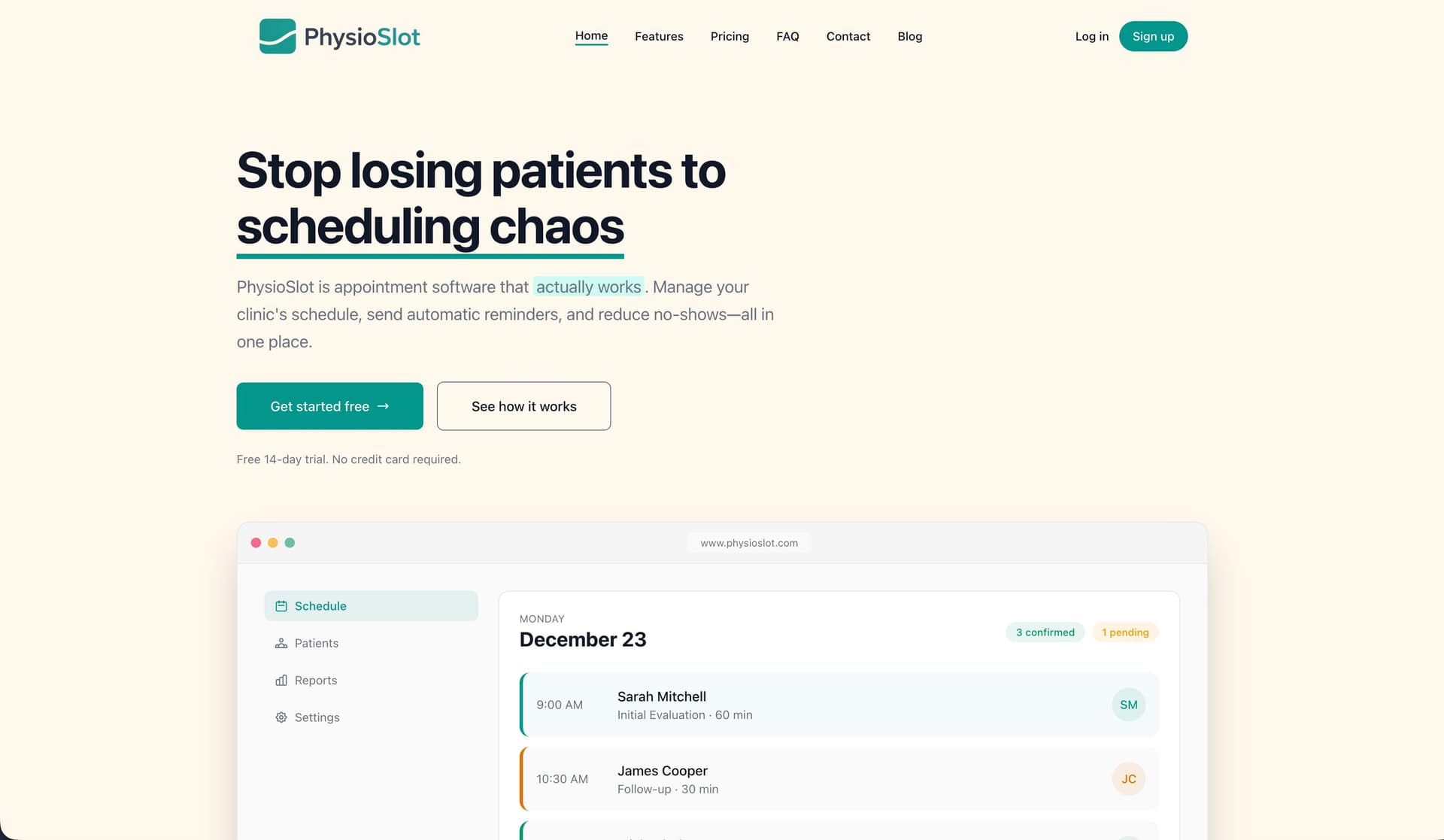 PhysioSlot PhysioSlot screenshot 1