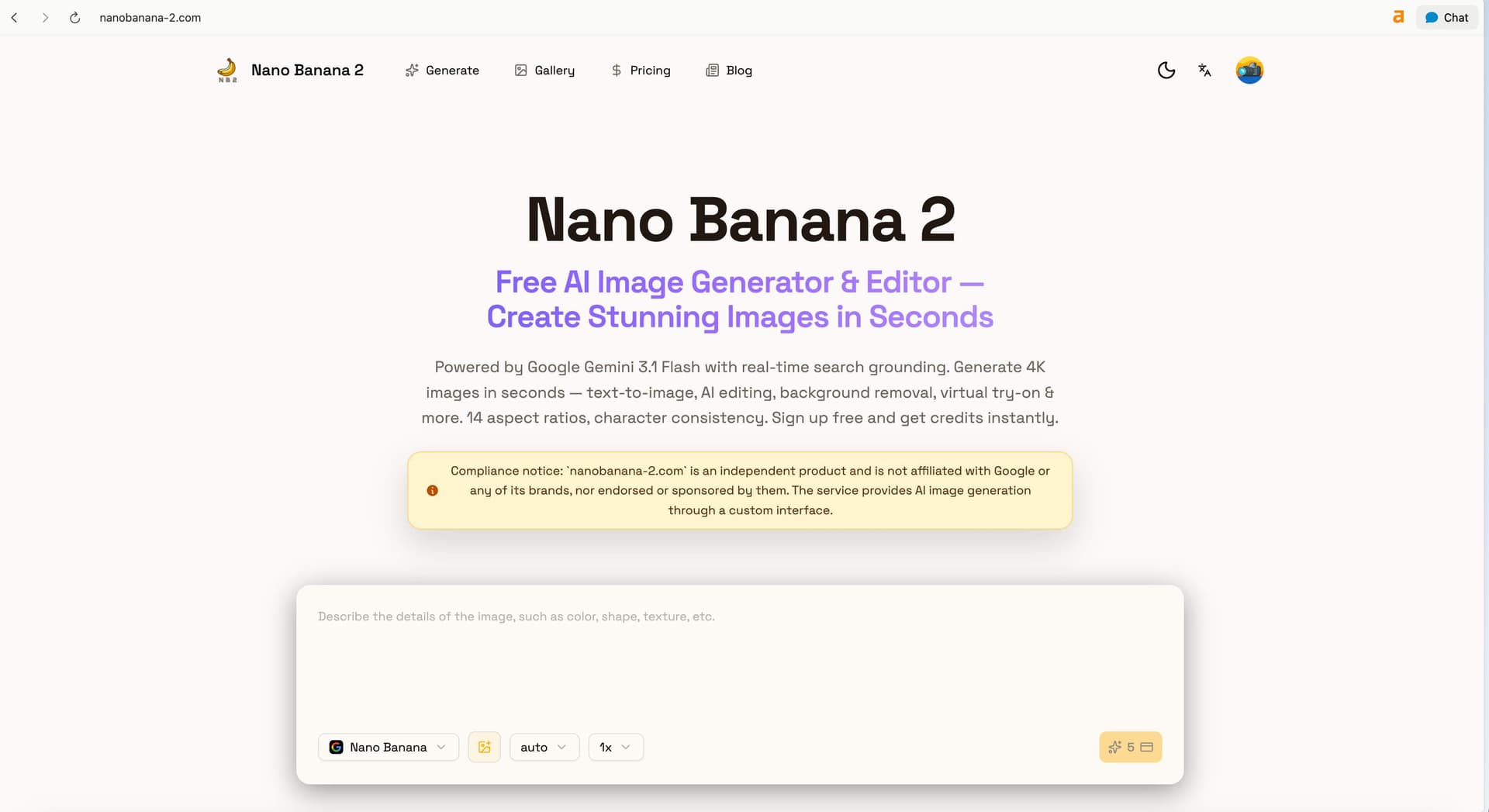 Nano Banana 2 Nano Banana 2 screenshot 1