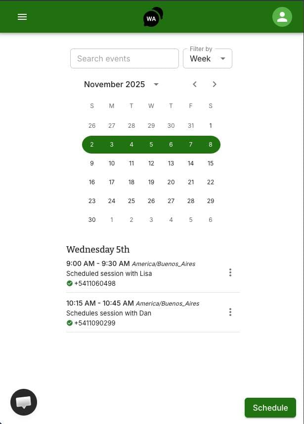 WA Reminders WA Reminders screenshot 1