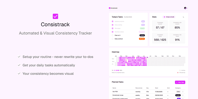 Consistrack Consistrack screenshot 1