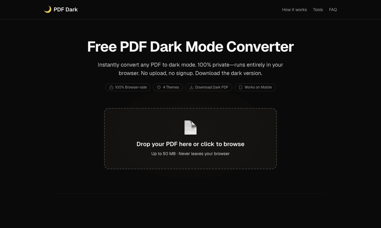 PDF Dark PDF Dark screenshot 1