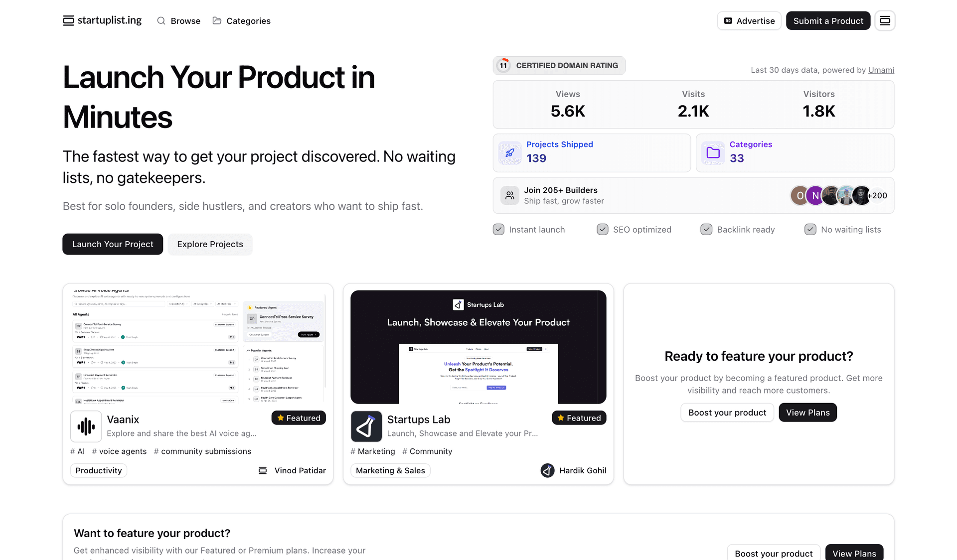 Startup Listing Startup Listing screenshot 1