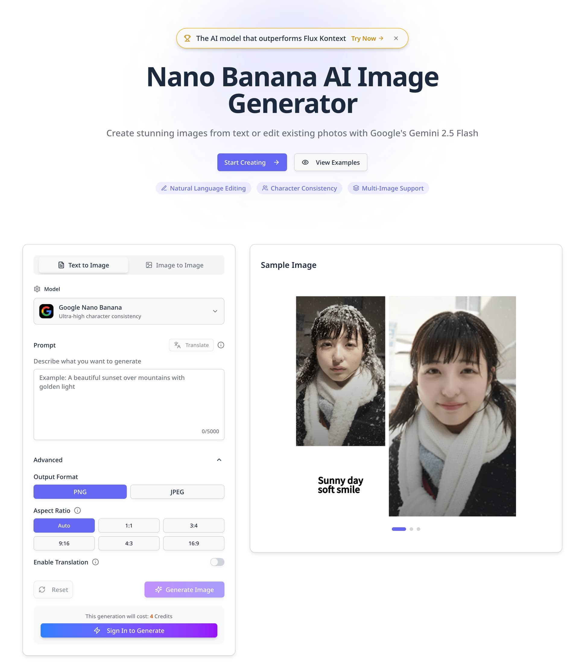 Nano Banana AI — AI Image Generator & Editor Nano Banana AI — AI Image Generator & Editor screenshot 1
