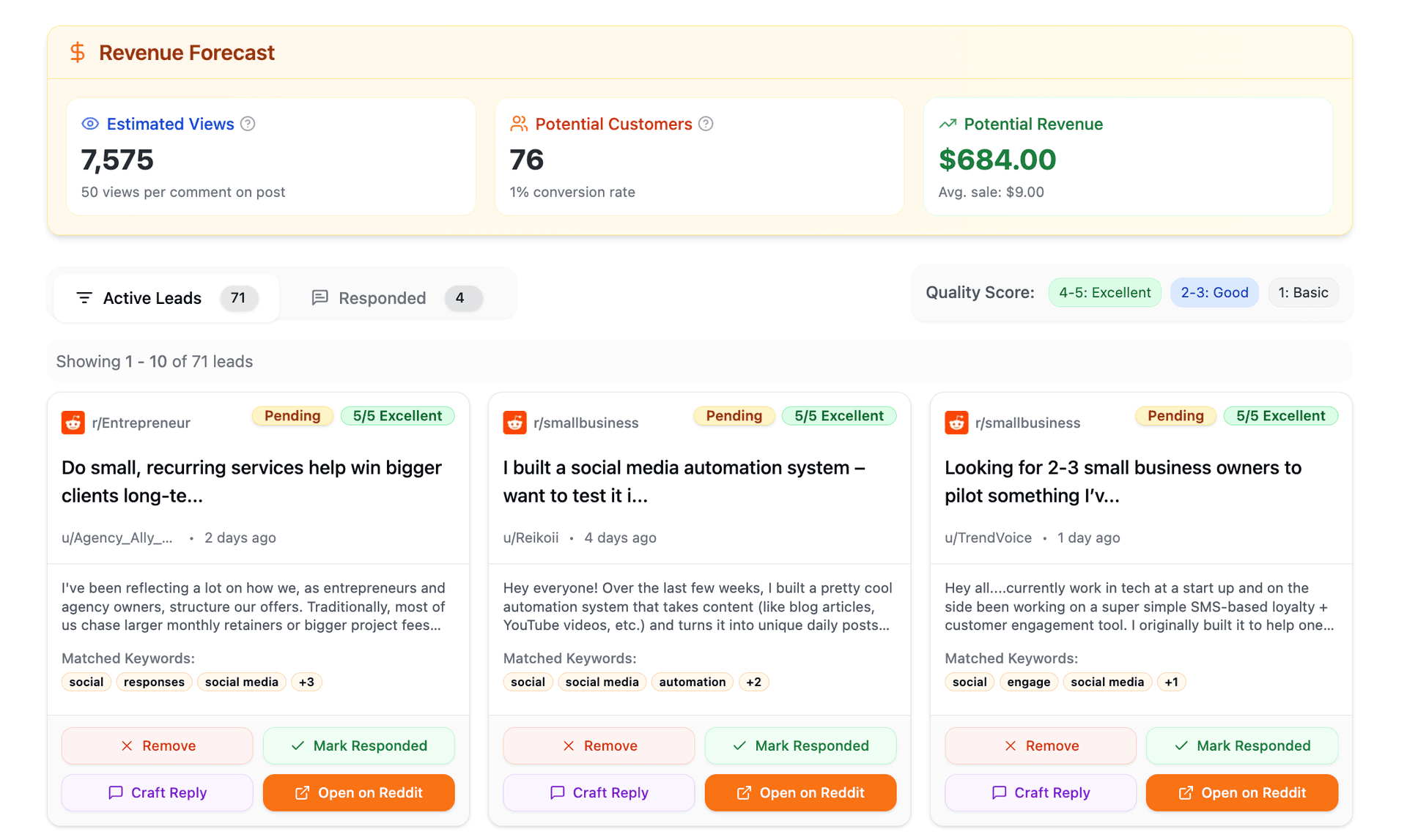 Leaddit Leaddit screenshot 1