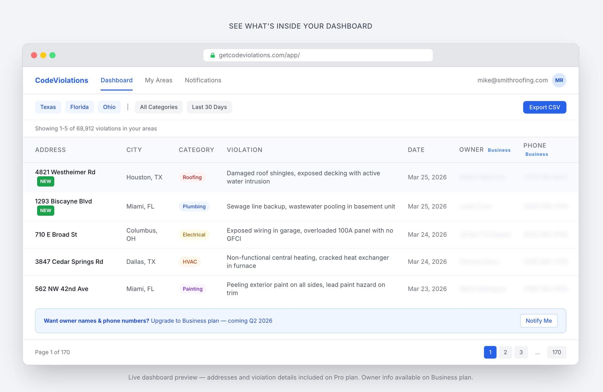 GetCodeViolations GetCodeViolations screenshot 1