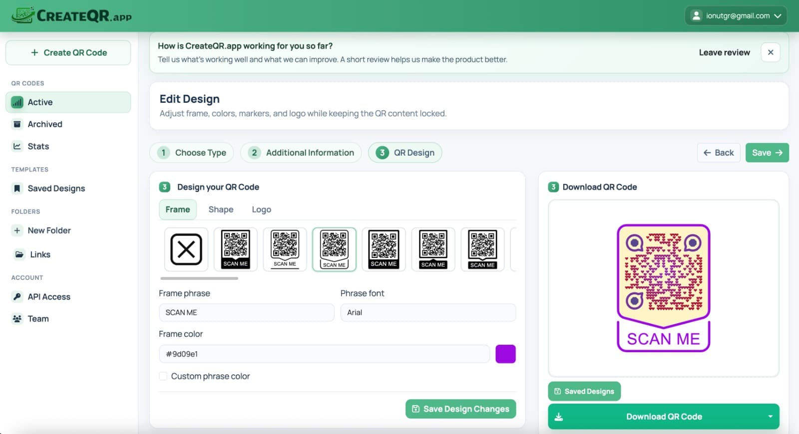 CreateQR CreateQR screenshot 1
