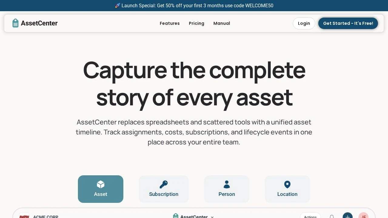 AssetCenter AssetCenter screenshot 1
